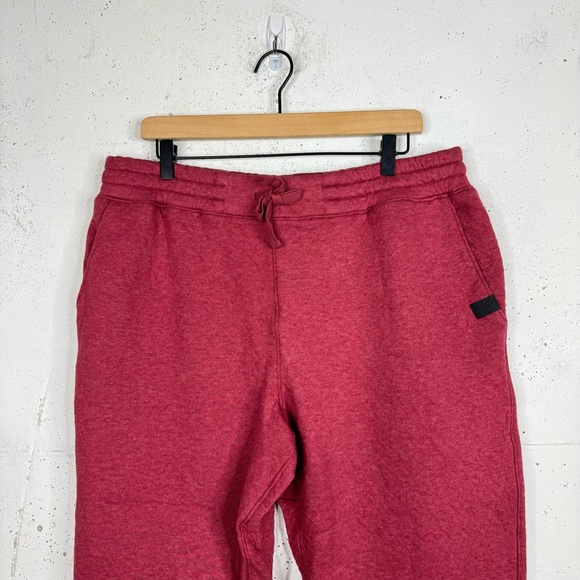 Lahgo Lunya Red Pants Mens Restore Double Faced Sweatpant Joggers Size XL - Picture 2 of 11